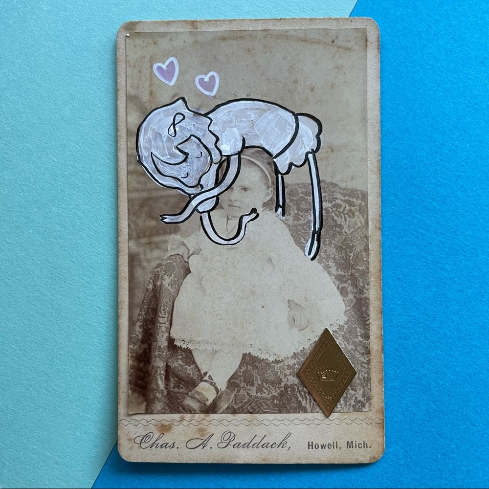 Altered art - Antique CDV - Pat Pat